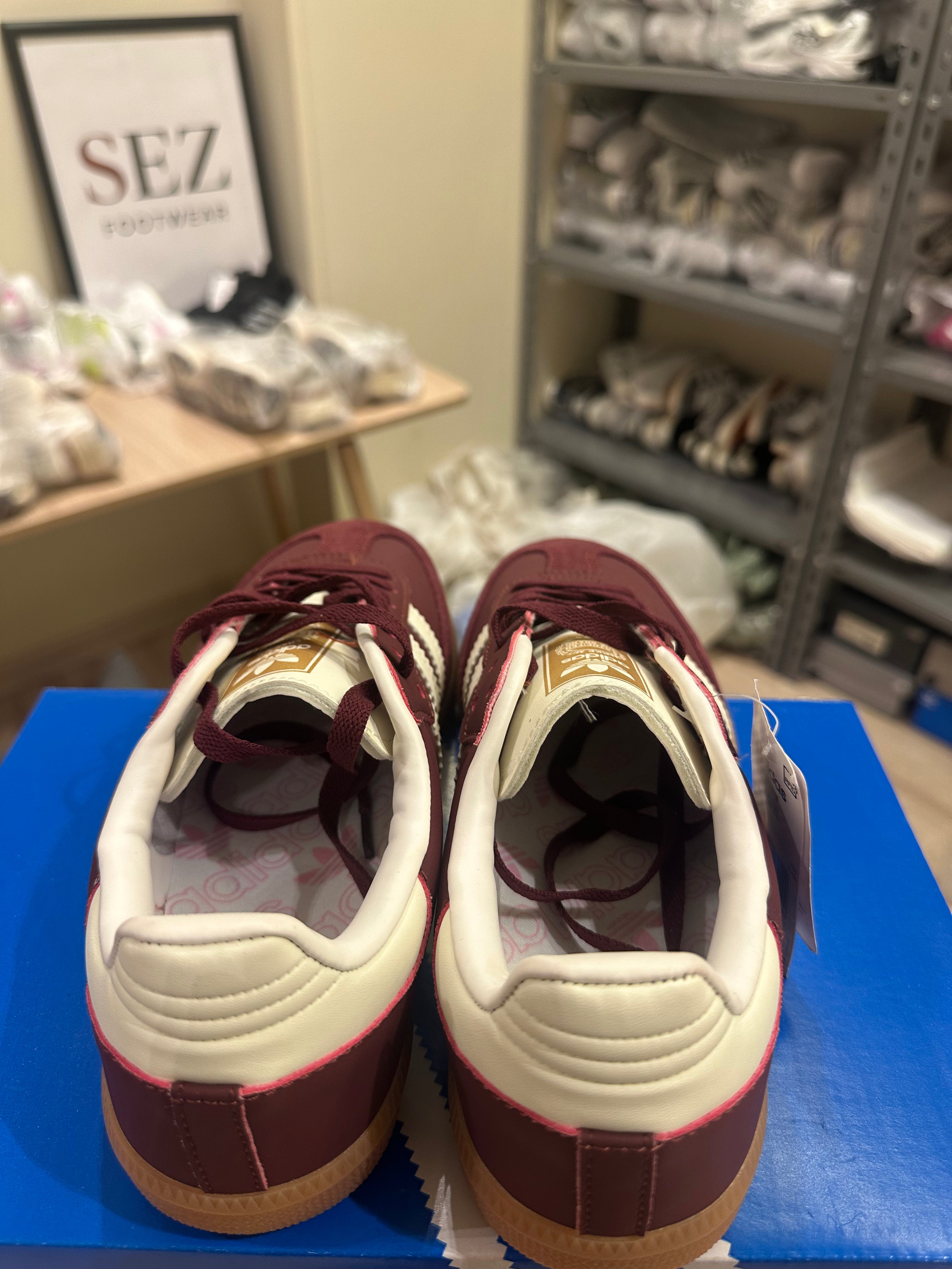 Adidas samba burgundy