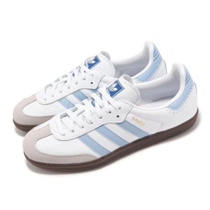 adidas samba blue&white