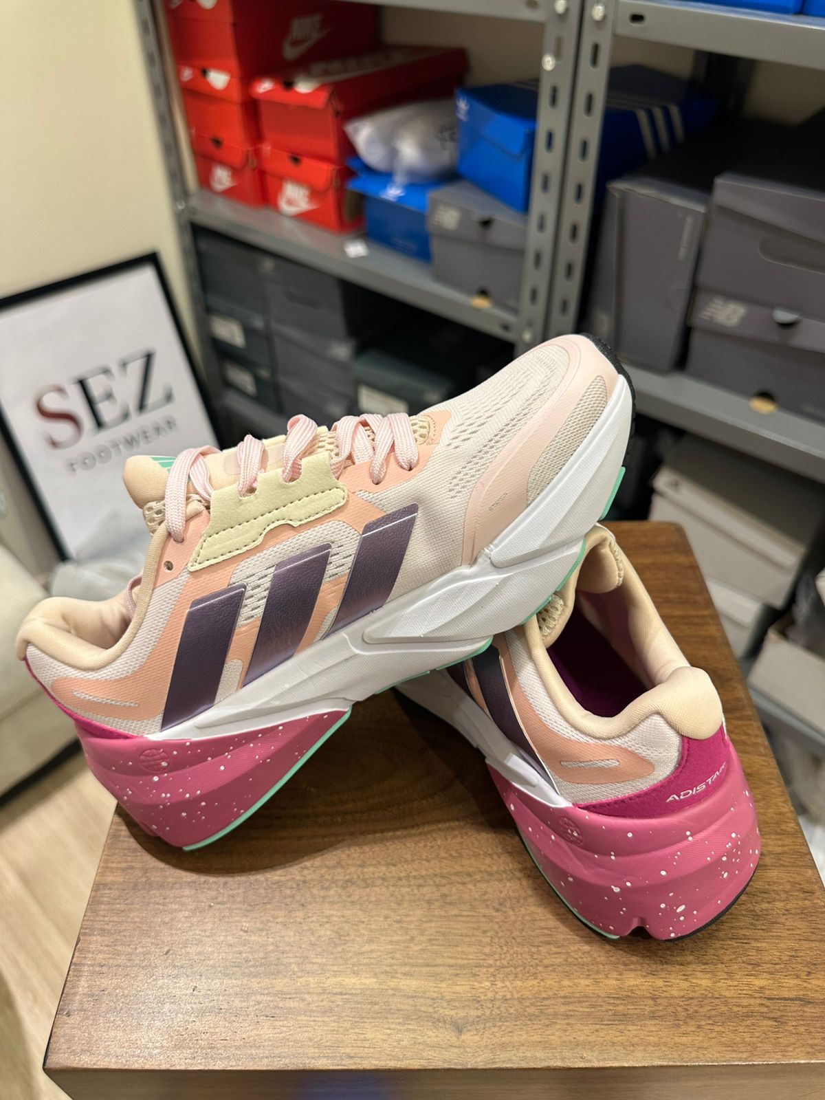 Adidas Adistar all White/ Pink