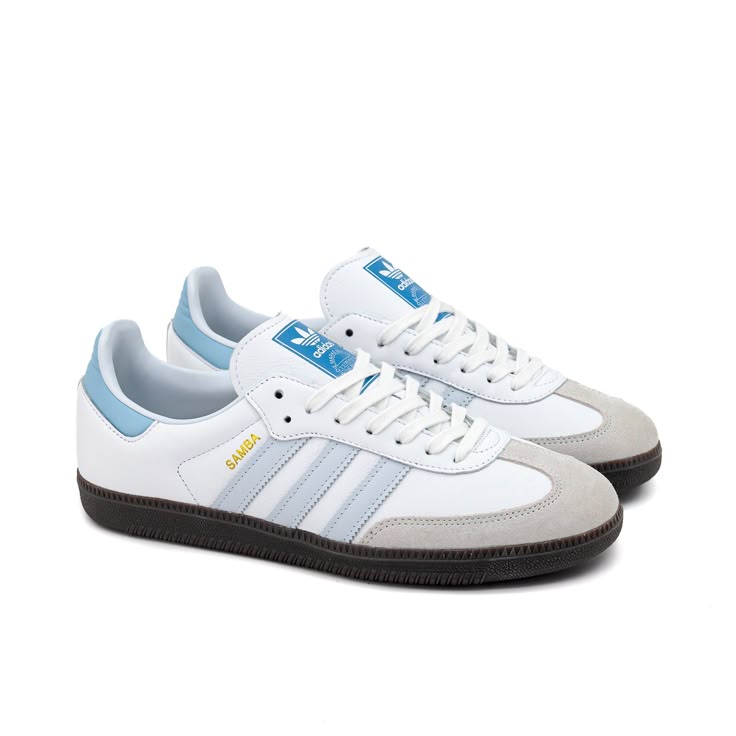 adidas samba blue&white
